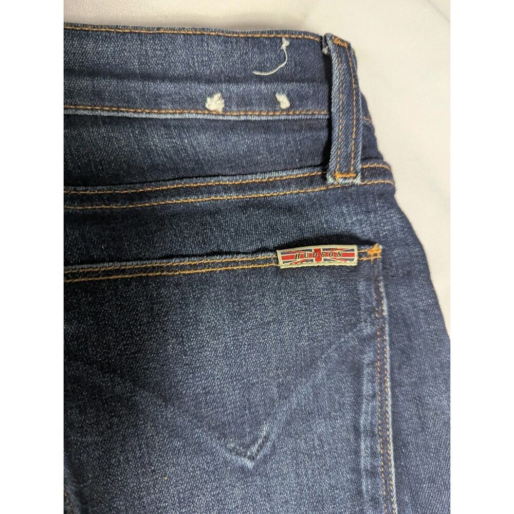 Hudson Natalie Super Skinny Jeans Womens 29 Denim Pockets Blue Medium Wash Zip - Picture 12 of 12